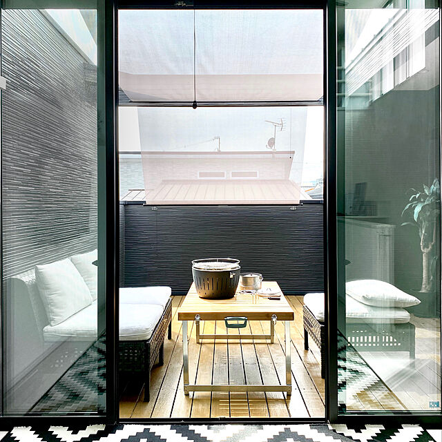 Akiのハーフェレ-無煙炭火バーベキューコンロ　ロータスグリル　ダークグレーの家具・インテリア写真