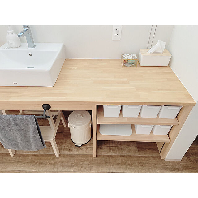 darakoの-ティッシュケース おしゃれ 北欧風 木目調 ナチュラル シンプル デザイン 防水の家具・インテリア写真