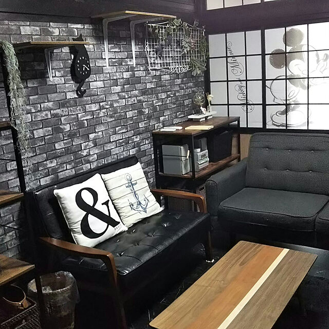 me_ta_815のニトリ-シェルフ(ステイン 9010) の家具・インテリア写真
