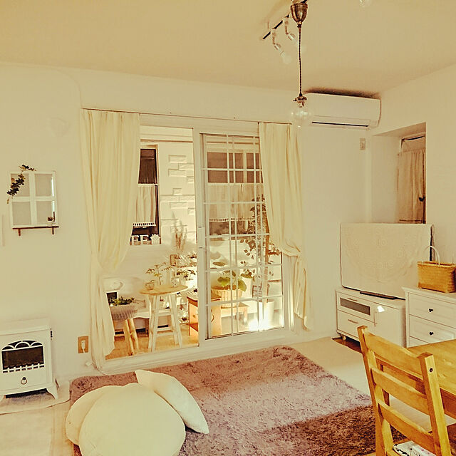 naoの-マナベインテリア 暖炉型ヒーター　フラム ホワイトの家具・インテリア写真