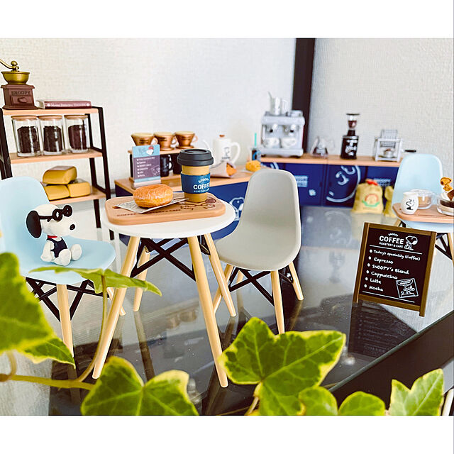 flysheepのリーメント(RE-MENT)-【1.カフェへようこそ！】 スヌーピー SNOOPY COFFEE ROASTERY ＆ CAFE (コーヒーロースタリー＆カフェ) リーメントの家具・インテリア写真