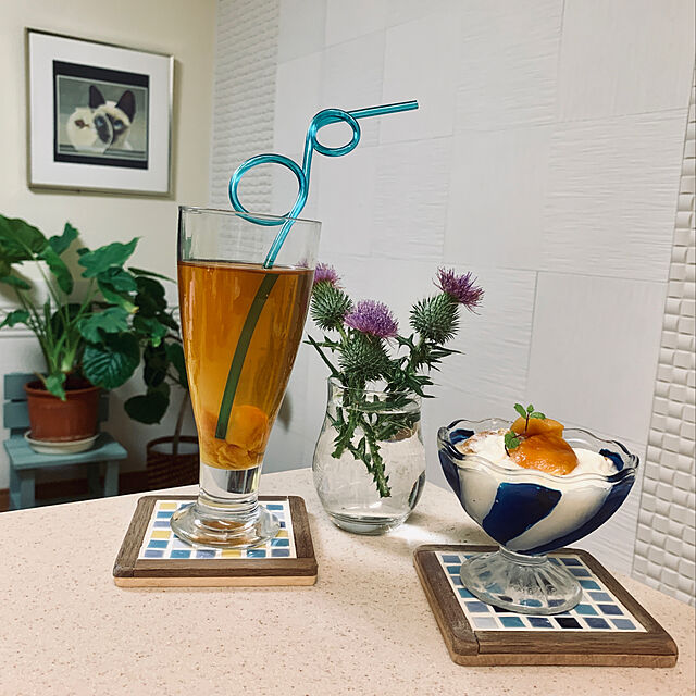mizucchiのターナー色彩-ターナー色彩 ガラスペイント 絵の具 瑠璃（るり） 青色 DIY 塗料 工作 自由研究 瓶 ハンドメイド ステンドグラスの家具・インテリア写真