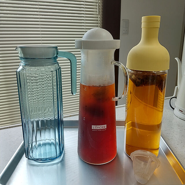RのHARIO-HARIO ハリオ フィルターインボトル 水出し茶 コーヒーボトル 耐熱ガラス 抽出 ワインボトル型 洗いやすい お茶 紅茶 ガラスポット 日本製の家具・インテリア写真