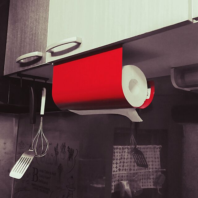 pimemamaのオークス-UCHIFIT（ウチフィット）　キッチンペーパーハンガー　ワンサイズ　レッドの家具・インテリア写真