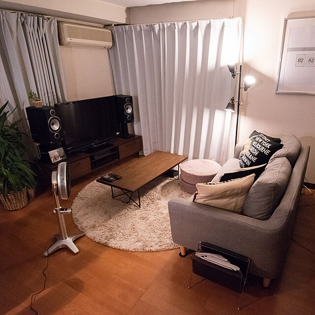 sis0のニトリ-クッションカバー(IN VTボーダー) の家具・インテリア写真