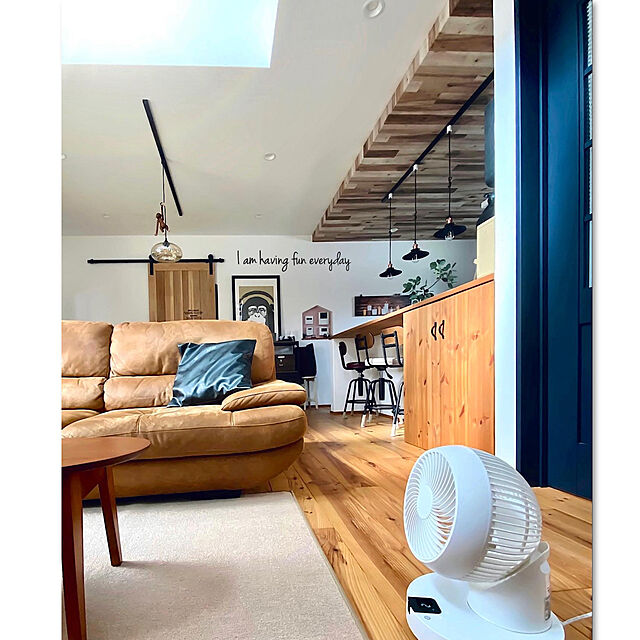 chibinoriのオーム電機-オーム電機 360°首振サーキュレーター 静音 リモコン付 扇風機 タイマー付き FF-SQ927W-W 00-6495 OHM ホワイトの家具・インテリア写真