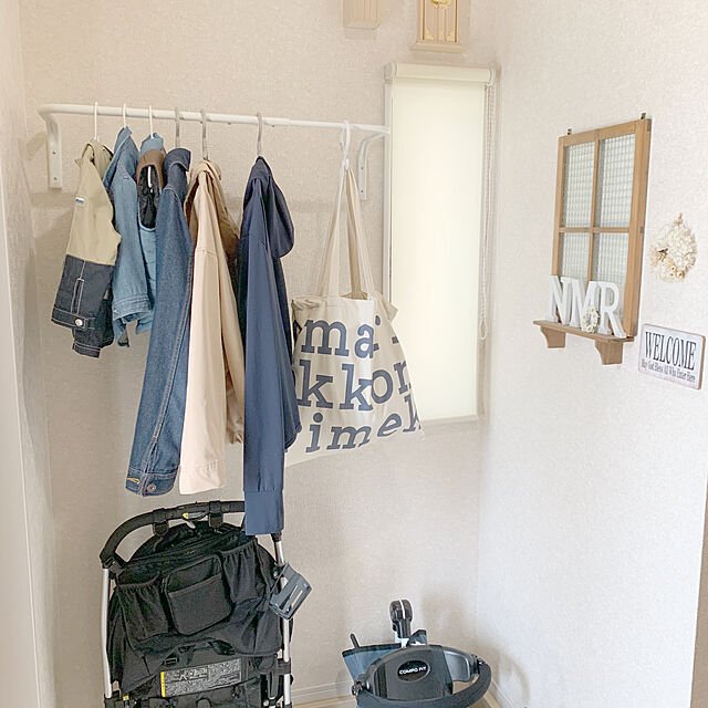 Minoriのイケア-ＩＫＥＡ/イケア　MULIG/ムーリッグ　ハンガーレール60-90 cm　ホワイト(101.794.36)の家具・インテリア写真