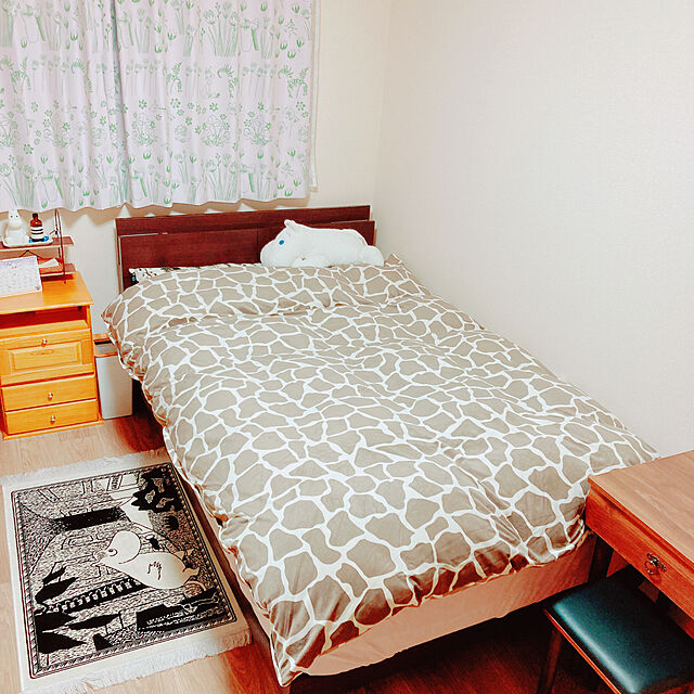 yuyuのスミノエ(Suminoe)-ムーミン 遮光カーテン(1枚)100×135 HIDE AND SEEK ハイドアンドシーク(ピンク)A1008 北欧 ウォッシャブル 形状記憶加工 国産 日本製の家具・インテリア写真