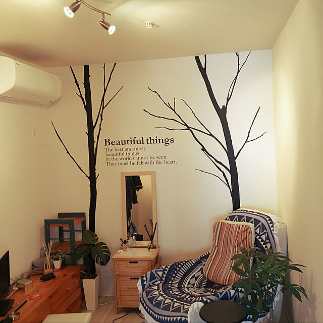 Nekoの-ウォールステッカー 木 窓 DIY 壁紙 飾り 英字 シール式 トイレ 誕生日 雑貨 夜明けの香りの家具・インテリア写真