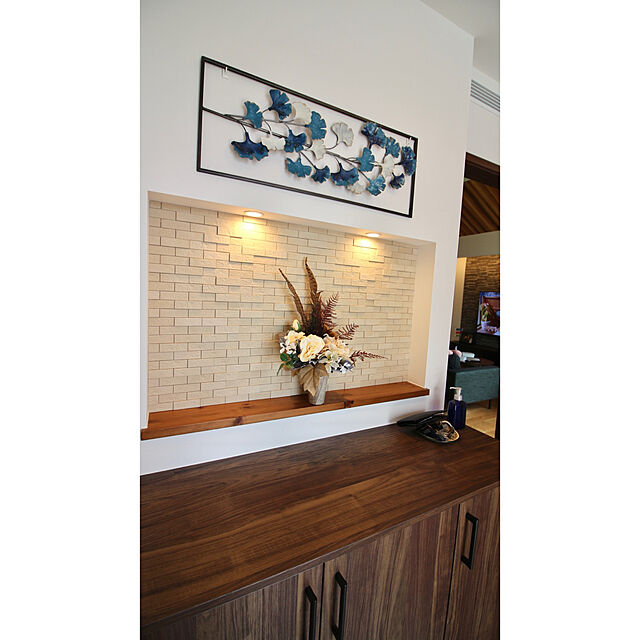 Midasの-[咲羅多] [SAKURADA] いちょう blue S79 ウォールデコ アイアン製壁飾りの家具・インテリア写真