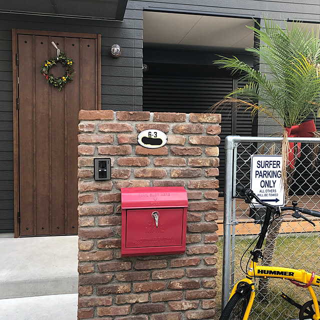 Miyokoの-U.S MAIL BOX 2 TK-2078 ポスト 郵便ポスト MAILBOX MAIL BOX メールボックス U.S MAILBOX2 郵便受け アメリカン ポスト 北欧 ポスト おしゃれ ポスト ART WORK STUDIO アートワークスタジ ポストの家具・インテリア写真