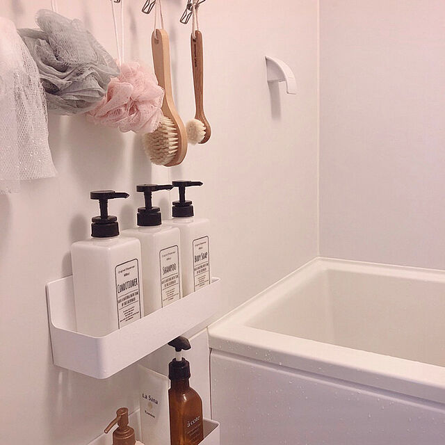 tarの東和産業-東和産業 浴室用ラック ホワイト 約6.5×4.3×17.7cm 磁着SQ マグネット 39209の家具・インテリア写真