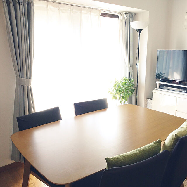 sakiのニトリ-遮光2級カーテン(スロウ グレー 150X178X2) の家具・インテリア写真