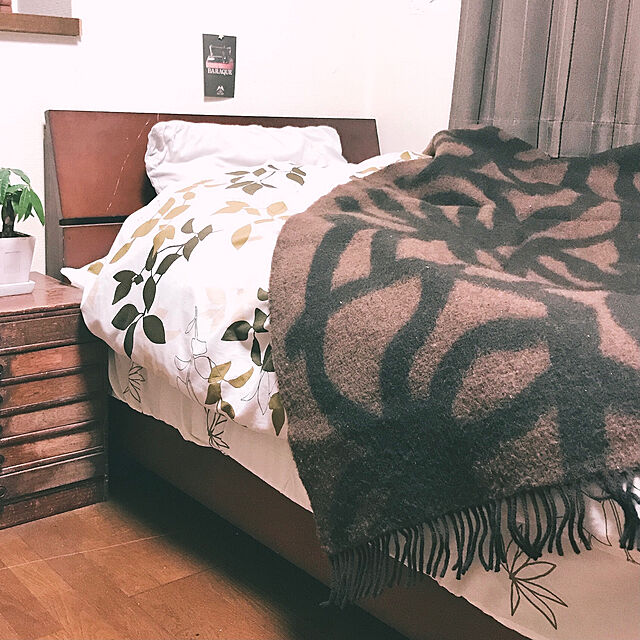 tararaのmarimekko-マリメッコ ヨーナス ブランケット 130×200cm ブラウン marimekko JOONASの家具・インテリア写真