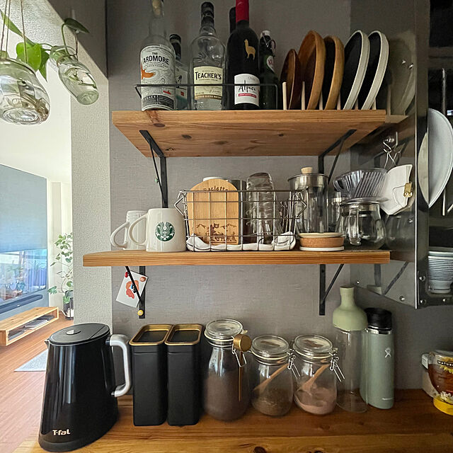 akoのHARIO-HARIO ハリオ フィルターインボトル 水出し茶 コーヒーボトル 耐熱ガラス 抽出 ワインボトル型 洗いやすい お茶 紅茶 ガラスポット 日本製の家具・インテリア写真