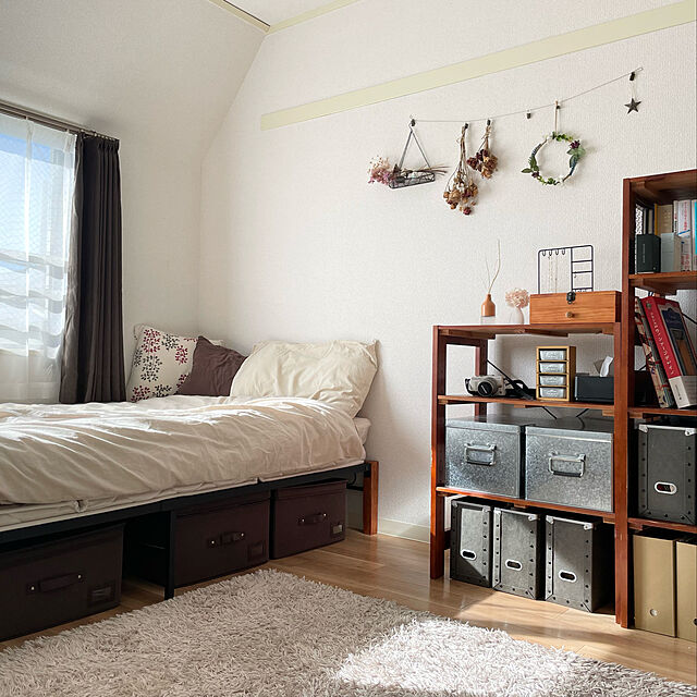 ninjinのアイリスオーヤマ-アイリスオーヤマ ラック 木製 幅58.5×奥行35×高さ80cm ウッディラック ブラウン WOR-5308の家具・インテリア写真