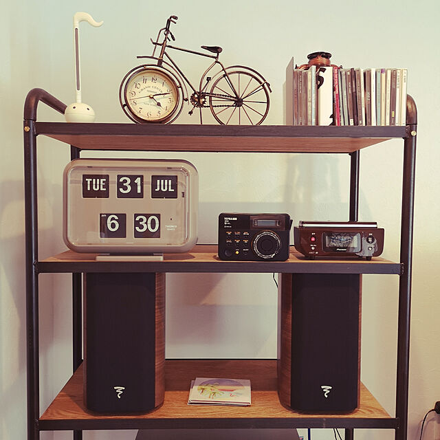 DJ-SIGURの-アンティーク 自転車 モチーフ オシャレな 置時計 アイアン製 レトロ風 インテリア 雑貨の家具・インテリア写真