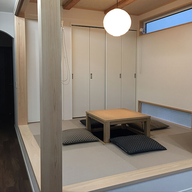 tomioのニトリ-フロアクッション・座布団カバー(スクエア GY) の家具・インテリア写真