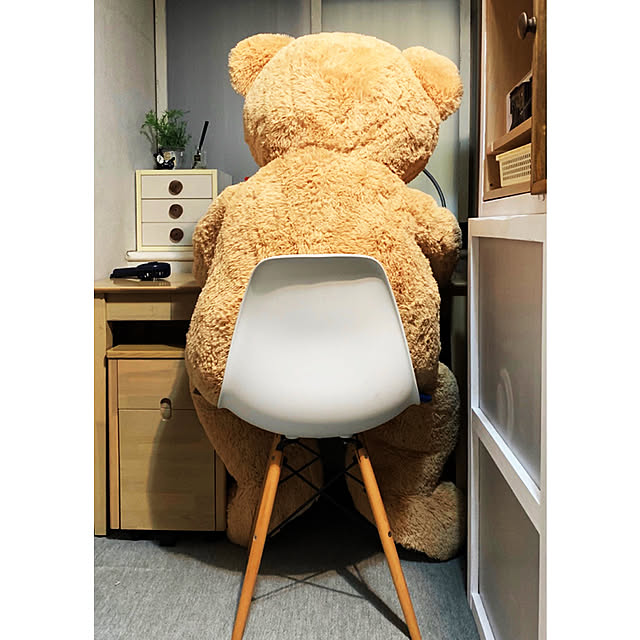 Hideのコストコ-コストコ ハグミービッグベア SITTING BEAR 135cm ベージュの家具・インテリア写真