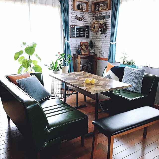haruのニトリ-フロアクッション・座布団カバー(ジェノア) の家具・インテリア写真