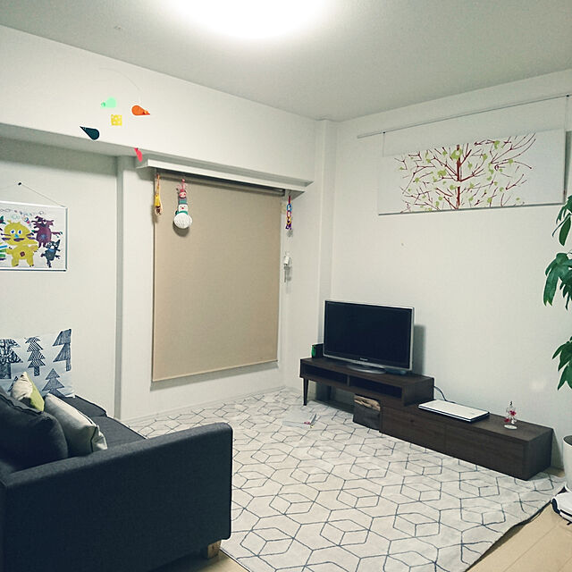 Akiの-フレンステッド モビール / Cheese Mice グリーン・レッド・オレンジ [FLENSTED MOBILES]の家具・インテリア写真
