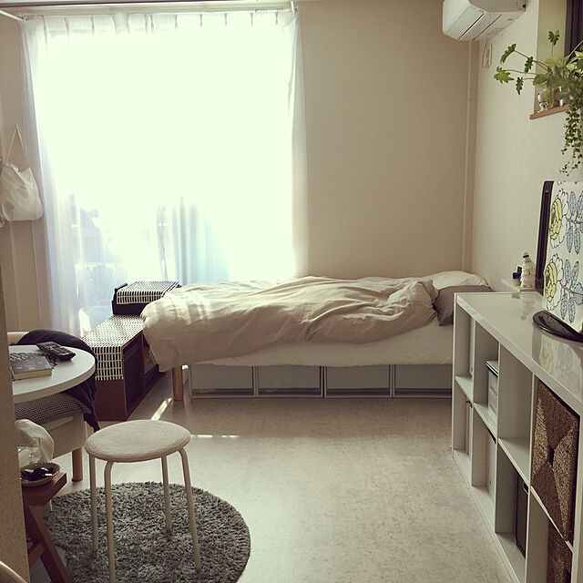 kana_roomの-ラグ 円形ラグ シャギーラグ 北欧 rug 100×100 円形 マイクロファイバーシャギー Z4糸 0.5畳の家具・インテリア写真