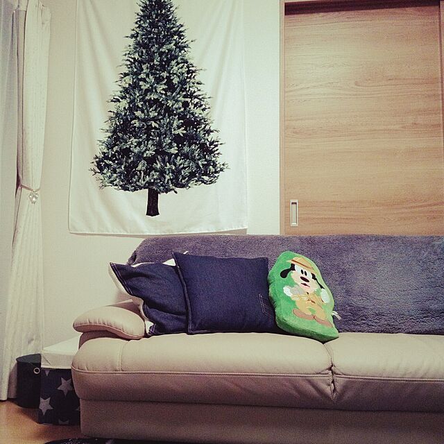 yukachinの-トーカイ　クリスマス　ツリータペストリー　ウッド柄パネル　オックス 90cm単位の家具・インテリア写真