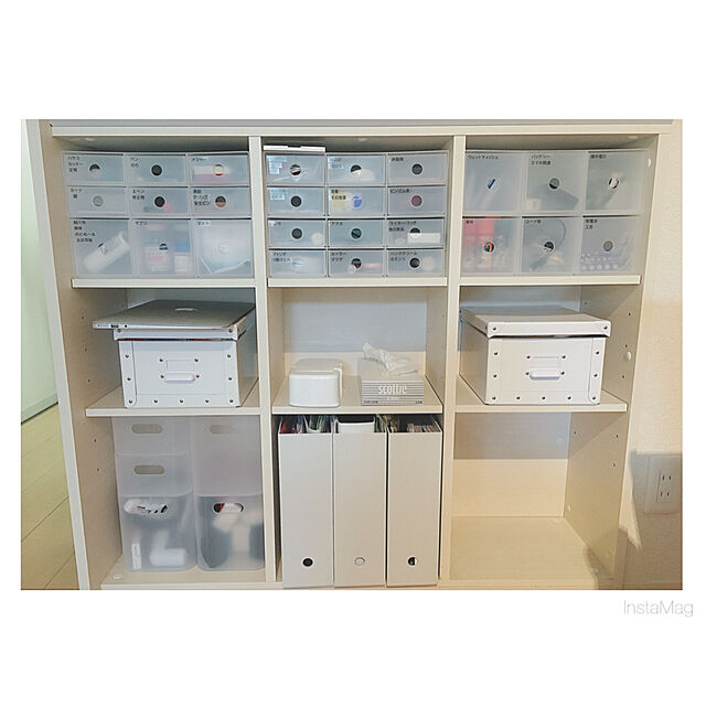 bibiのイケア-【IKEA Original】FJALLA 収納ボックス ふた付き ホワイト 18x26x15 cmの家具・インテリア写真