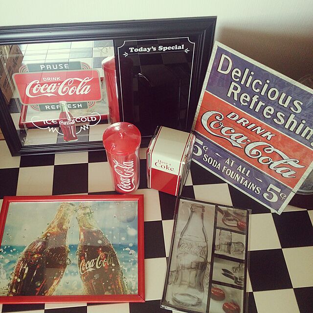 lemoned1126の-ナプキンホルダー　Coca-Cola コカコーラ　PJD-TC02　アメリカ雑貨/アメ雑貨/キッチン/紙ナプキン立て/ペーパースタンドの家具・インテリア写真