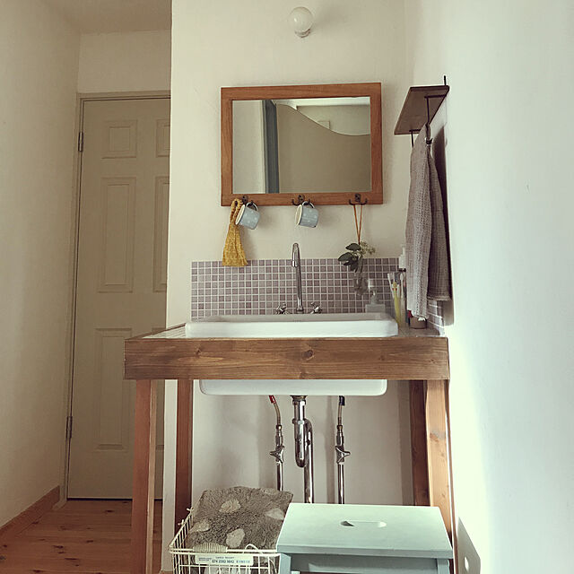 noonaの-陶器スクエアラージ/カウンターはめこみ手洗い器の家具・インテリア写真