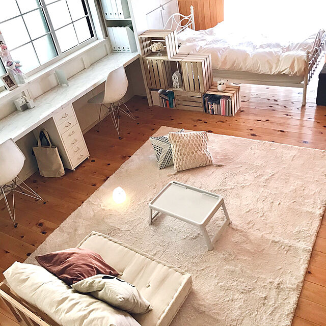 mamyuのイケヒコ・コーポレーション-シャギー調ラグ　ラルジュ　【イケヒコ】の家具・インテリア写真
