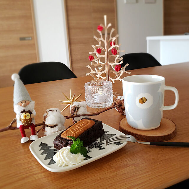 azu_homeの-NORDIKA nisse ノルディカ ニッセ 人形 フクロウを抱えたサンタ サンタ サンタクロース クリスマス オブジェ 飾り 木製 北欧 雑貨 置物 プレゼント ギフトの家具・インテリア写真