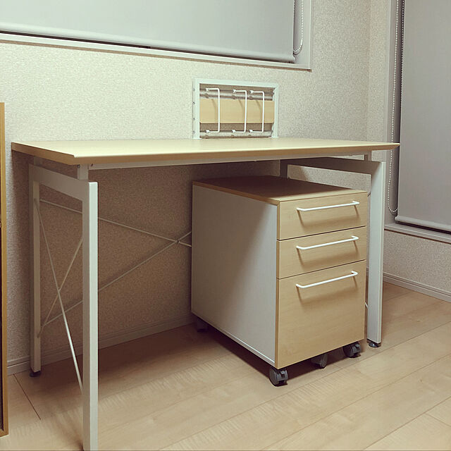mitsutakeのニトリ-デスクワゴンセット(サーヤ NA) の家具・インテリア写真