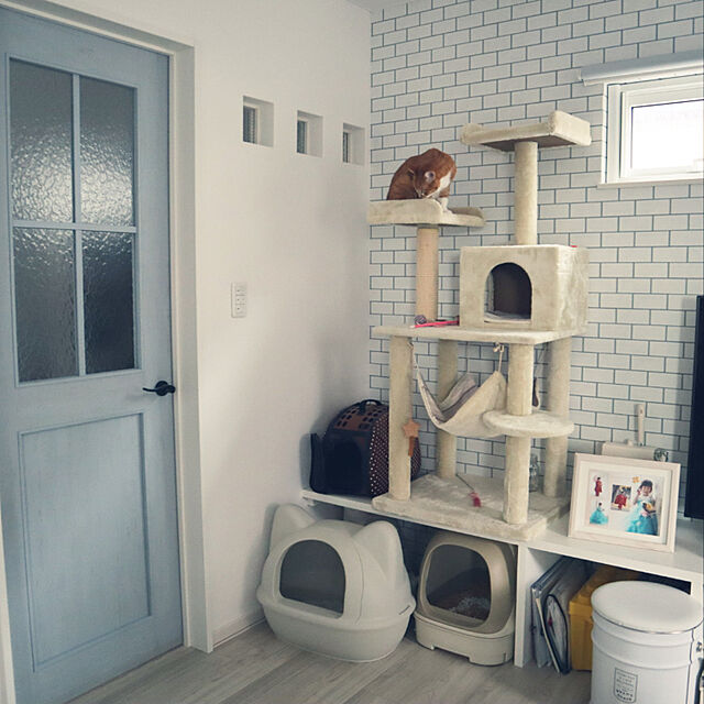 myuuの花王-ニャンとも清潔トイレセット [約1か月分チップ・シート付] 猫用トイレ本体 ドームタイプ ライトベージュの家具・インテリア写真