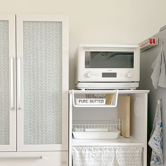 tintinのパモウナ-パモウナ 食器棚 完成品 奥行40 YC-S800K 幅80×奥行39.6×高さ180cm プレーンホワイト ウォールナット 日本製 北欧 スリム 一人暮らし 薄型の家具・インテリア写真