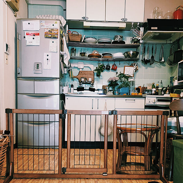 idasanchiのリッチェル-リッチェル ペット用木製おくだけドア付ゲート（Ｍ） モクセイオクダケドアツキゲートＭの家具・インテリア写真