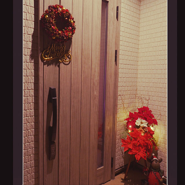 kurupe00の株式会社WARDROBE-［ 2023年 mamawreath ］ママーリース クリスマスリース 玄関ドア ゴールド 人気 Mサイズ :26cm(直径)×7cm(厚み) WR-05-BMの家具・インテリア写真
