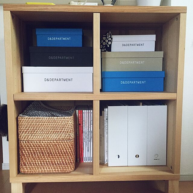 kumazouのイケア-IKEA ( イケア ) 書棚, 本棚, TRABY シェルフユニット, アッシュ材突き板 (80x80cm) (901.050.69)の家具・インテリア写真