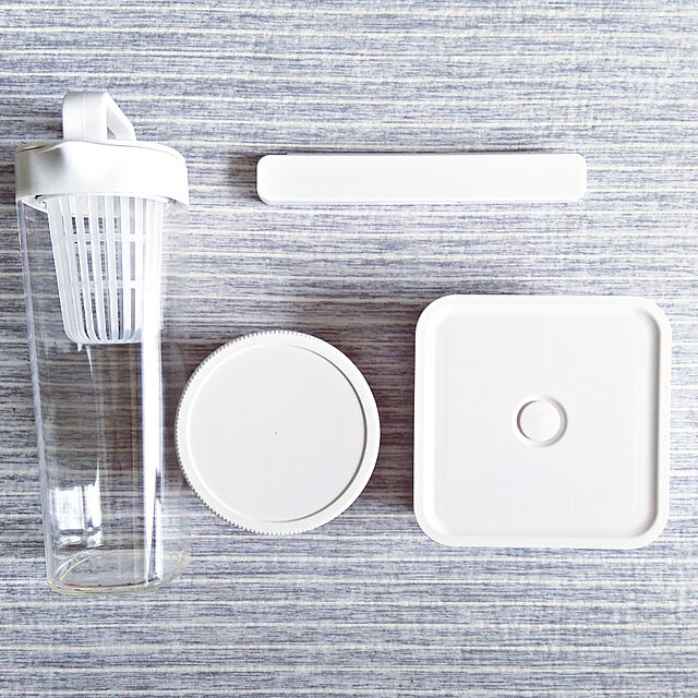 niko3の無印良品-ポリプロピレンスクリューキャップ丸型弁当箱・白の家具・インテリア写真