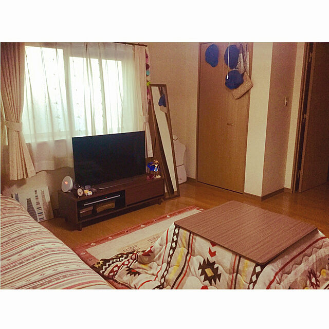 monaka.のニトリ-ローボード(マロニエ3512MBR) の家具・インテリア写真