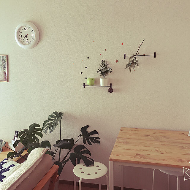 mikiのIKEA (イケア)-【IKEA/イケア】LERHAMN テーブル, ライトアンティークステイン, ホワイトステインの家具・インテリア写真