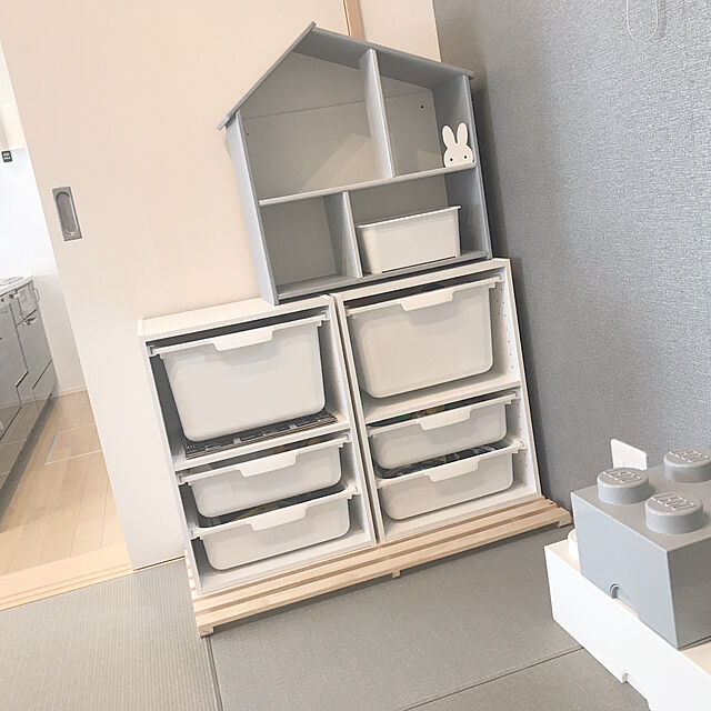 minaの-レゴ　収納ケース（ホワイト）40041735【クリアランス】の家具・インテリア写真