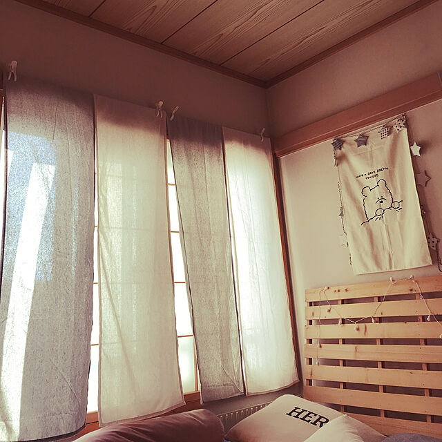 cocoriのニトリ-のれん (バイカラーIVGY 85X150)  【玄関先迄納品】の家具・インテリア写真