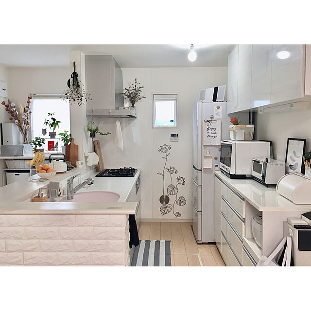 yoshi-piのニトリ-キッチンカウンター(ゾロ 160CT WH)  【完成品・配送員設置】 【5年保証】の家具・インテリア写真