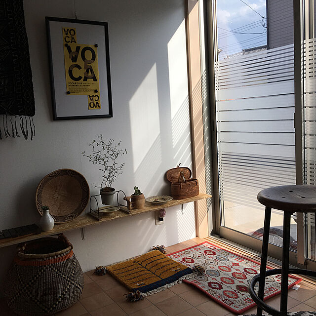 sayumamaの-窓 フィルム ストライプ窓 めかくしシート おしゃれ ホワイト 半透明UV 断熱 (005 幅90CM×長さ200CM)の家具・インテリア写真