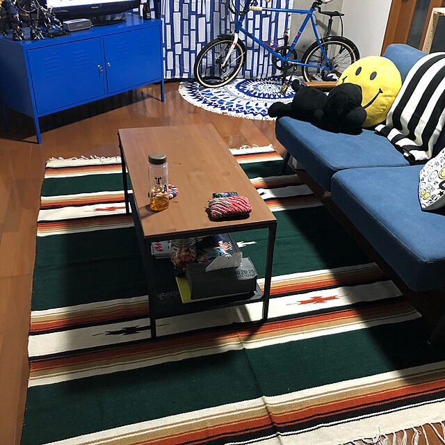 saikoのイケア-IKEA イケア コーヒーテーブル 幅90cm×奥行き50cm FJALLBO ブラック 303.403.81の家具・インテリア写真