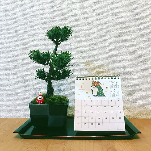 MarikoMurakamiの-うさまる sakumaru ハンドメイド カレンダー 2018 卓上 LINE クリエイターズ ライン スタンプ かわいい キャラクター 2018 Calendar 120×140mmAPJ 平成30年 暦 通販 【メール便可】【あす楽】シネマコレクション【全品ポイント10倍】の家具・インテリア写真