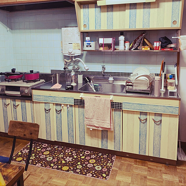 tekokaasanのVANCORE-VANCORE モザイクタイルシール 4枚セット キッチン 洗面所 タイルシール 3d 防水 はがせる タイルシート リメイクシート 耐熱 ブラックの家具・インテリア写真