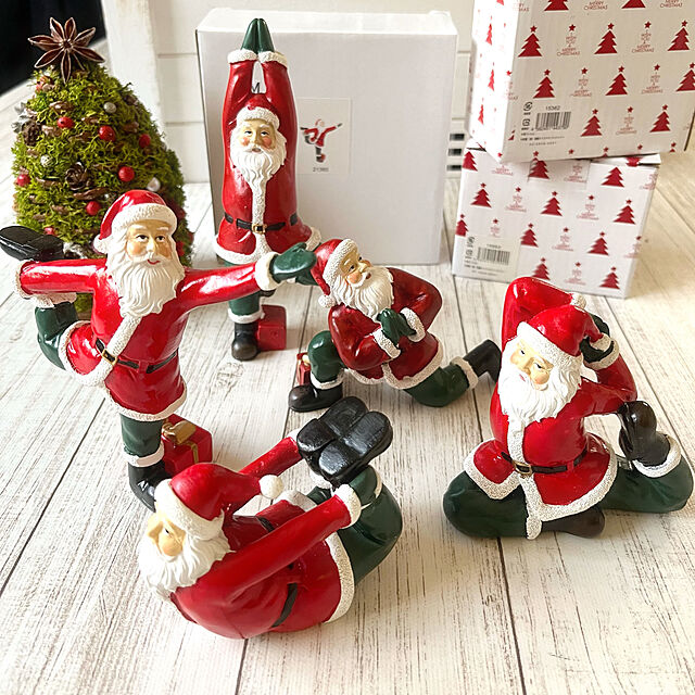 full.of_fun.mayuponの-ヨガをやるサンタさん ヨガサンタ クリスマス 飾り 置物 サンタクロース おもしろい グッズ サンタ ヨガ かわいいの家具・インテリア写真