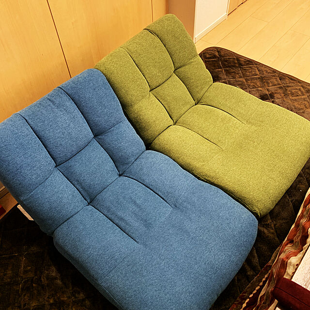 Yokoのニトリ-コンパクトつながるポケットコイル座椅子(クーンS YGR) の家具・インテリア写真